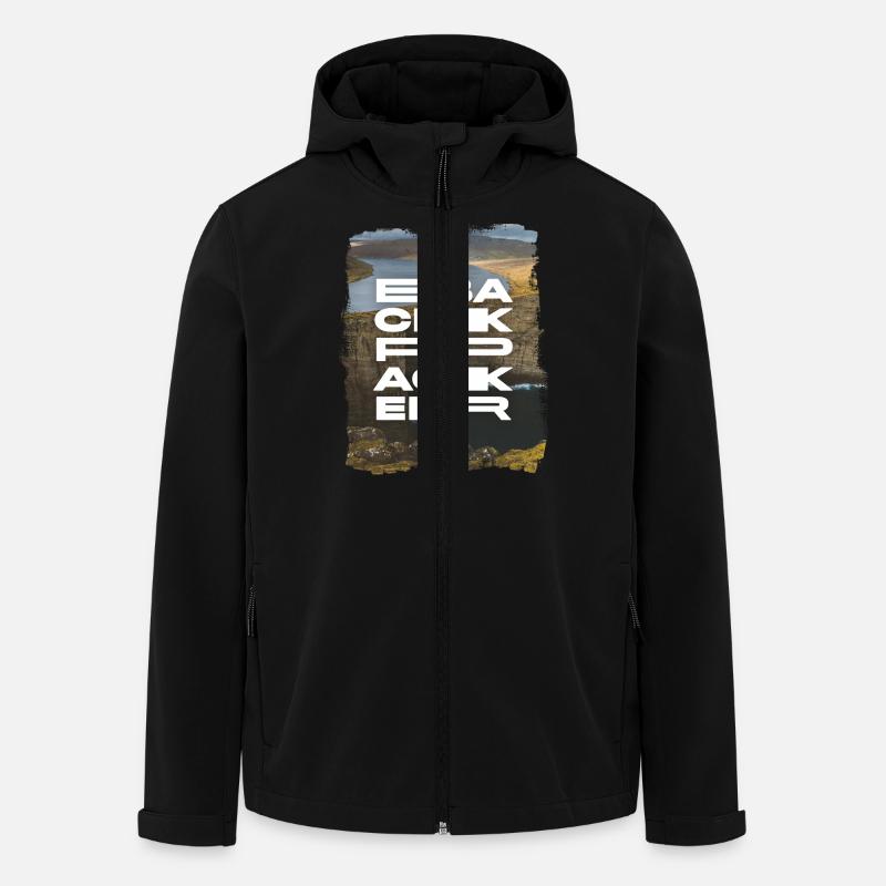 Backpacker - Veste softshell homme en polyester recyclé Stanley/Stella - noir