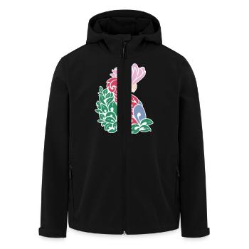 Galah tribal tattoo - Men’s Recycled Softshell Jacket by Stanley/Stella - black - Front - AI Model Male 185 light (185cm)
