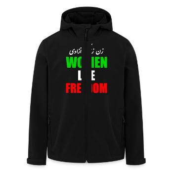 Women life freedom - Veste softshell homme en polyester recyclé Stanley/Stella - noir - Devant - AI Model Male 185 light (185cm)