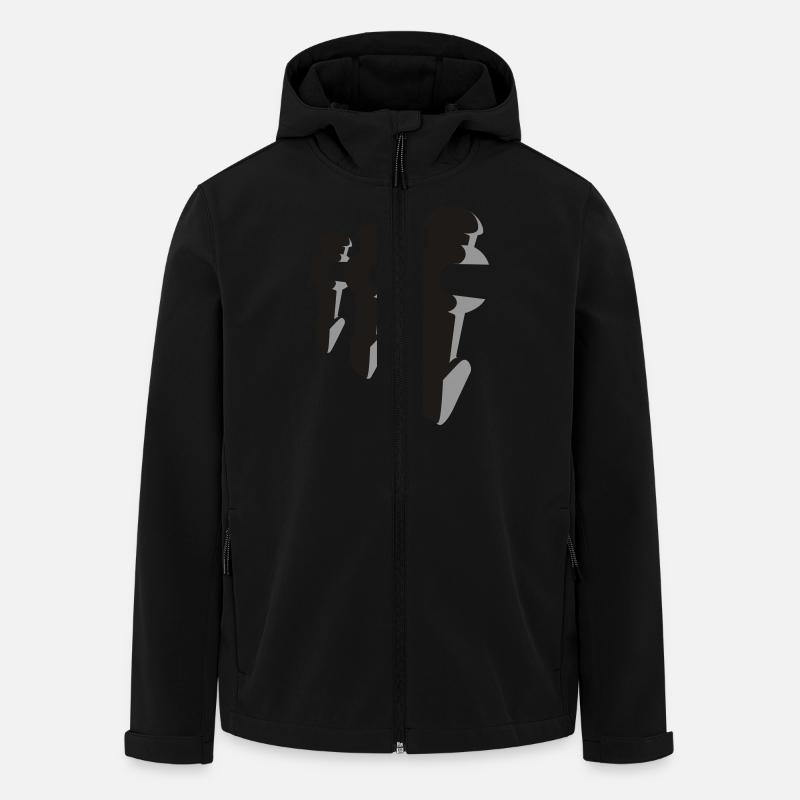 Foosball 3players 2c - Men’s Recycled Softshell Jacket by Stanley/Stella - black