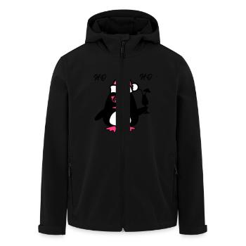 Noël du canard de plage - Veste softshell homme en polyester recyclé Stanley/Stella - noir - Devant - AI Model Male 185 light (185cm)