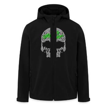 Crâne Memento Mori - Veste softshell homme en polyester recyclé Stanley/Stella - noir - Devant - AI Model Male 185 light (185cm)