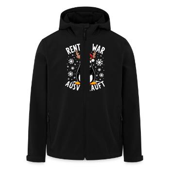 Pinguine Rentier war ausverkauft - Recycelte Männer Softshell-Jacke von Stanley/Stella - Schwarz - Vorne - AI Model Male 185 light (185cm)