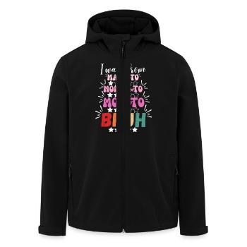 Ich wurde von Mama zu Mama zu Mama zu Mama zu Bruh - Recycelte Männer Softshell-Jacke von Stanley/Stella - Schwarz - Vorne - AI Model Male 185 light (185cm)