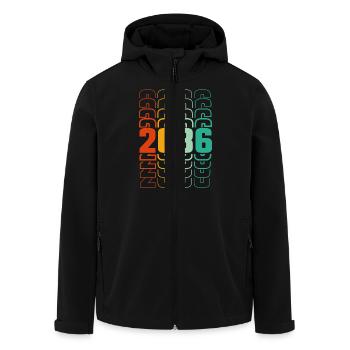 Class of 2036 graduation future class school - Men’s Recycled Softshell Jacket by Stanley/Stella - black - Front - AI Model Male 185 light (185cm)