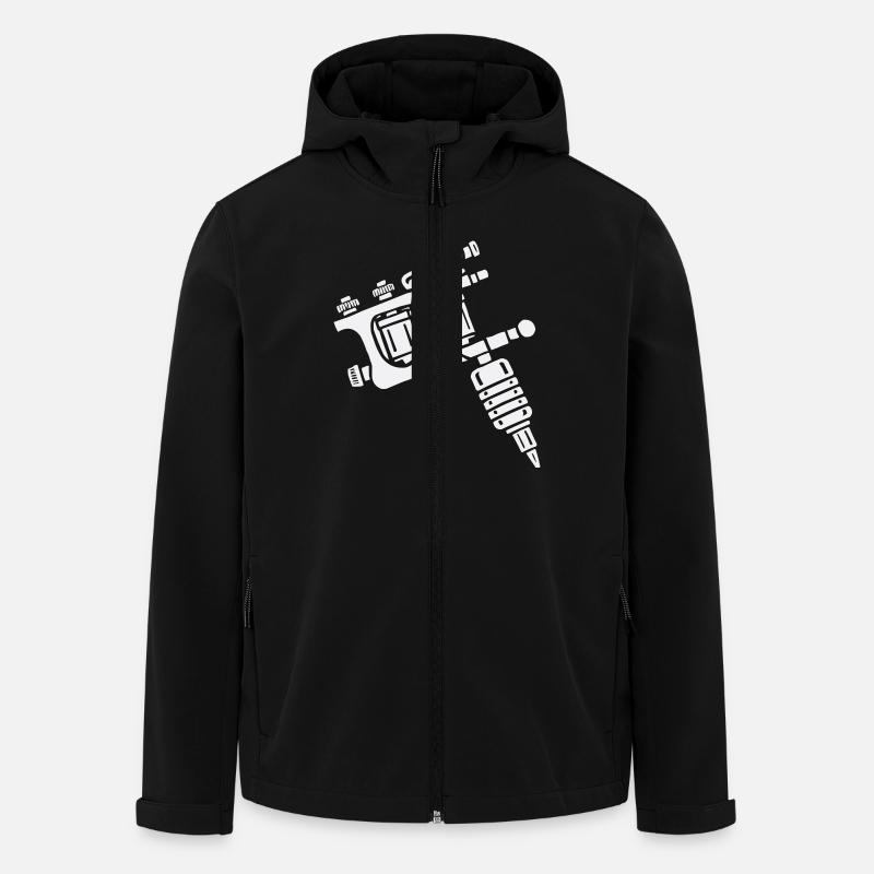 Machine à tatouer - Veste softshell homme en polyester recyclé Stanley/Stella - noir