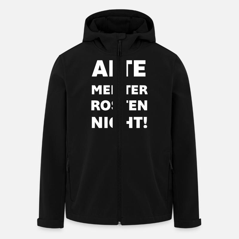 Old masters don't rust - Men’s Recycled Softshell Jacket by Stanley/Stella - black