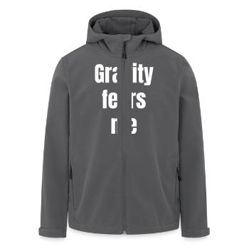Gravity fears me - Recycelte Männer Softshell-Jacke von Stanley/Stella - Schwarz - Vorne - AI Model Male 185 light (185cm)