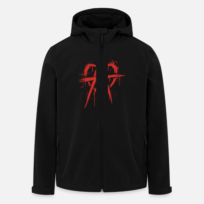 Love anarchy - Veste softshell homme en polyester recyclé Stanley/Stella - noir