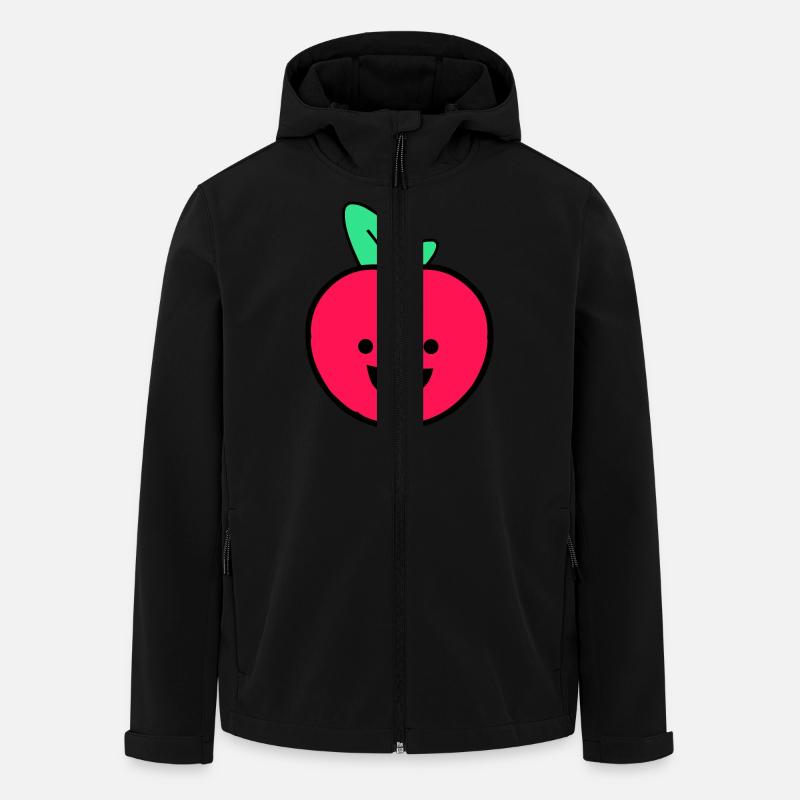 apfel smile - Recycelte Männer Softshell-Jacke von Stanley/Stella - Schwarz