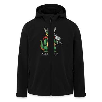 Alligathor - Men’s Recycled Softshell Jacket by Stanley/Stella - black - Front - AI Model Male 185 light (185cm)