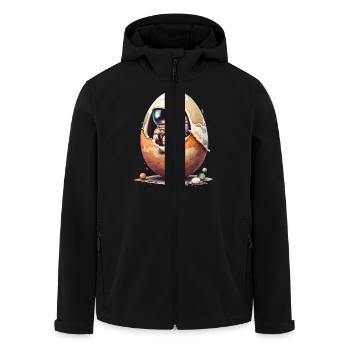 Ostern Osterhase Ostern Ostern Sonntag Osterei Frühling - Recycelte Männer Softshell-Jacke von Stanley/Stella - Schwarz - Vorne - AI Model Male 185 light (185cm)