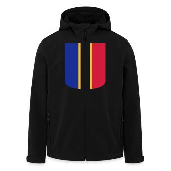 Roumanie - Veste softshell homme en polyester recyclé Stanley/Stella - noir - Devant - AI Model Male 185 light (185cm)