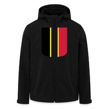 Belgique - Veste softshell homme en polyester recyclé Stanley/Stella - noir - Devant - AI Model Male 185 light (185cm)