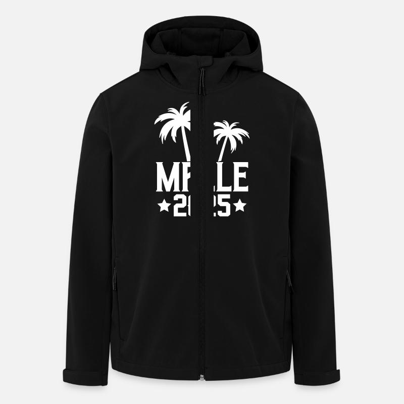 malle 2025 mallorca - Recycelte Männer Softshell-Jacke von Stanley/Stella - Schwarz
