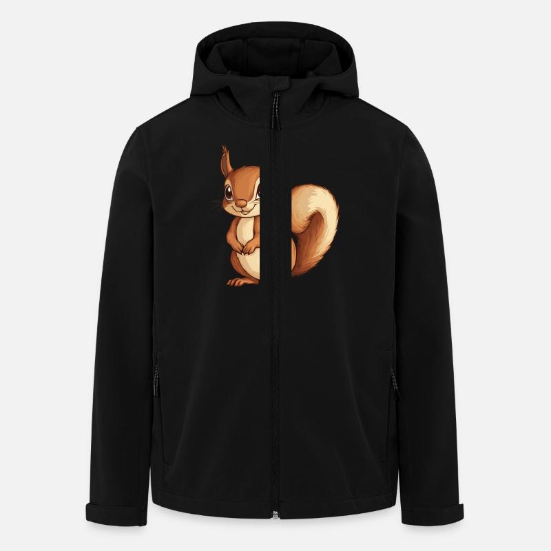 Eichhörnchen - Recycelte Männer Softshell-Jacke von Stanley/Stella - Schwarz