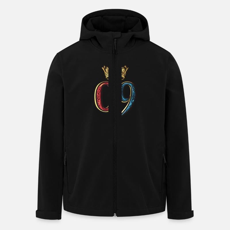 9 Number Crown - Men’s Recycled Softshell Jacket by Stanley/Stella - black