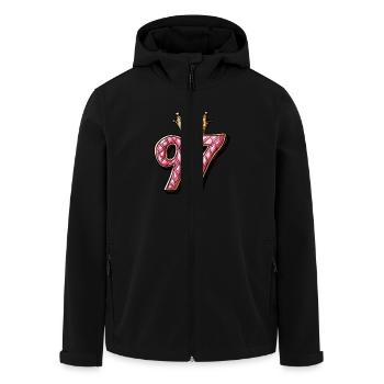 97 Nombre Couronne - Veste softshell homme en polyester recyclé Stanley/Stella - noir - Devant - AI Model Male 185 light (185cm)