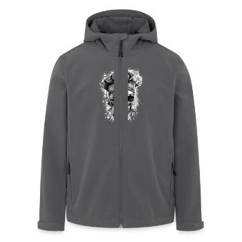 Chef Chef Skull - Men’s Recycled Softshell Jacket by Stanley/Stella - black - Front - AI Model Male 185 light (185cm)