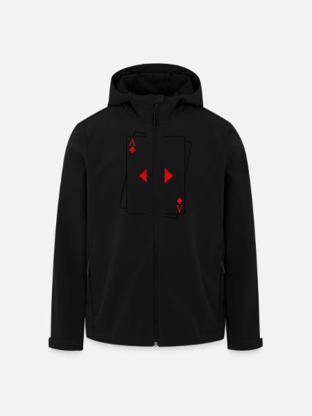 Ace of Caro - Recycelte Männer Softshell-Jacke von Stanley/Stella - Schwarz
