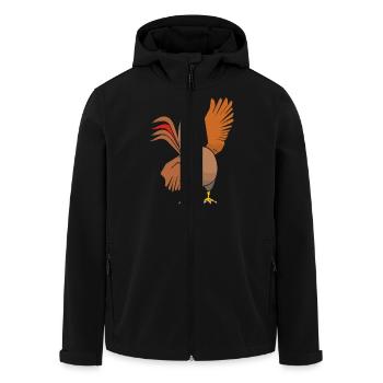 Gockel - Recycelte Männer Softshell-Jacke von Stanley/Stella - Schwarz - Vorne - AI Model Male 185 light (185cm)