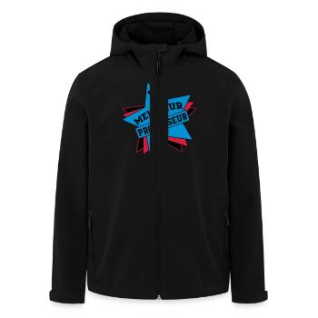 MEILLEUR PROFESSEUR - Veste softshell homme en polyester recyclé Stanley/Stella - noir - Devant - AI Model Male 185 light (185cm)