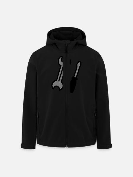tools - Men’s Recycled Softshell Jacket by Stanley/Stella - black