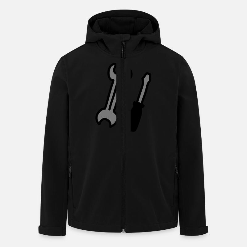 tools - Men’s Recycled Softshell Jacket by Stanley/Stella - black