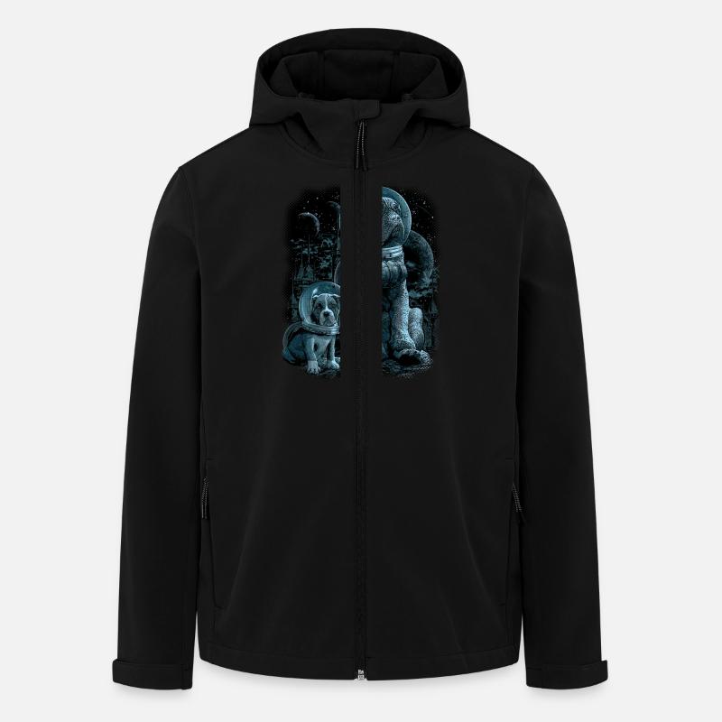 WE MISS HOME - Men’s Recycled Softshell Jacket by Stanley/Stella - black