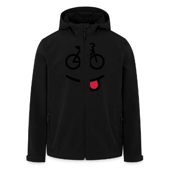 happy bike - Veste softshell homme en polyester recyclé Stanley/Stella - noir - Devant - AI Model Male 185 light (185cm)