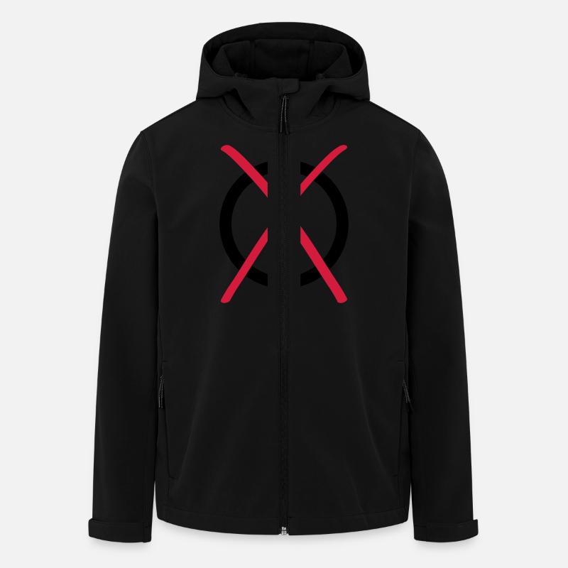 élection choix oui no - Veste softshell homme en polyester recyclé Stanley/Stella - noir