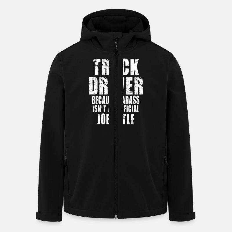 Truck Driver Because - Men’s Recycled Softshell Jacket by Stanley/Stella - black