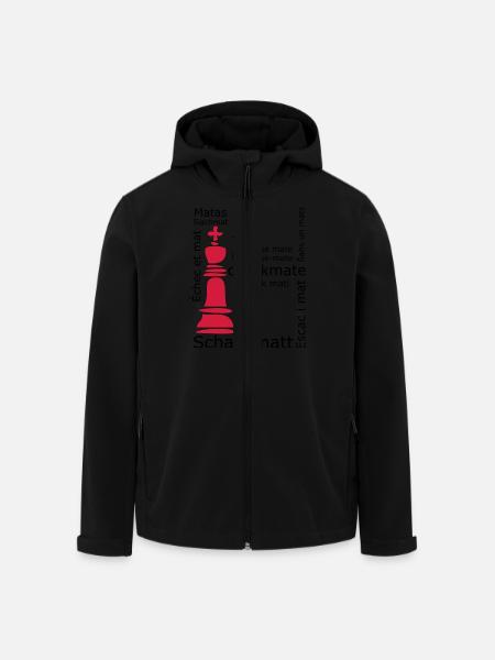 Schachmatt - Recycelte Männer Softshell-Jacke von Stanley/Stella - Schwarz