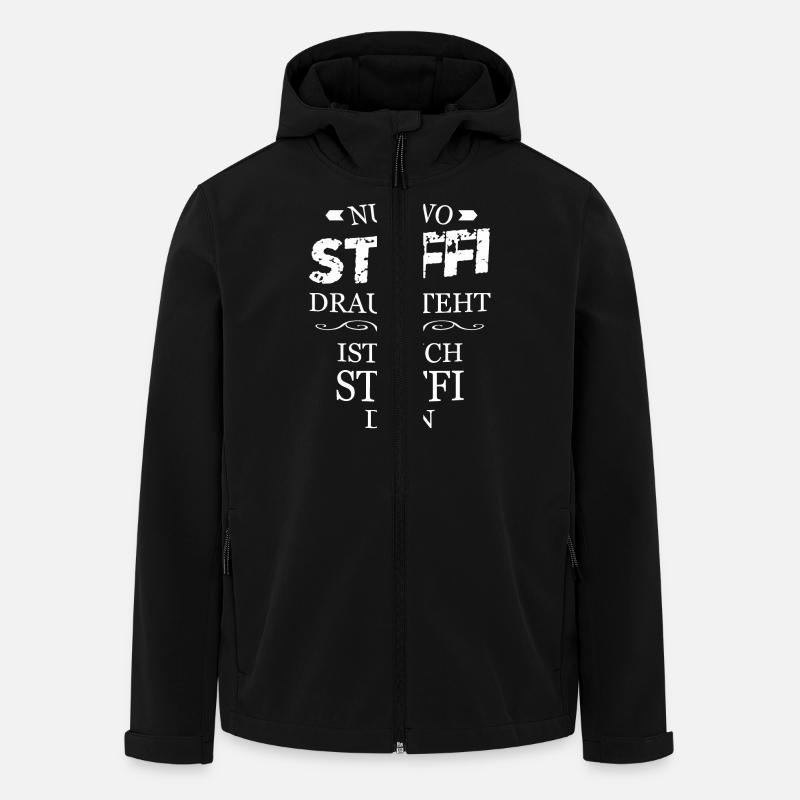 Steffi - Recycelte Männer Softshell-Jacke von Stanley/Stella - Schwarz