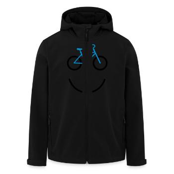 bicycle smiley - Recycelte Männer Softshell-Jacke von Stanley/Stella - Schwarz - Vorne - AI Model Male 185 light (185cm)