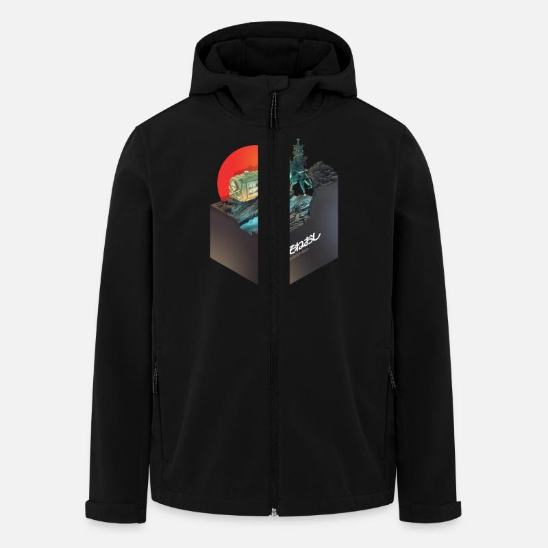 Arcadia spaceship - Veste softshell homme en polyester recyclé Stanley/Stella - noir