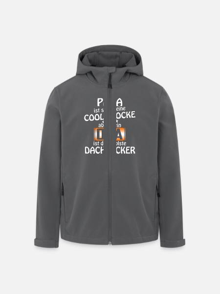 papa coole socke Dachdeck - Recycelte Männer Softshell-Jacke von Stanley/Stella - Schwarz