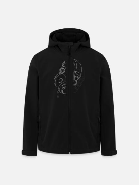 headphones - Recycelte Männer Softshell-Jacke von Stanley/Stella - Schwarz