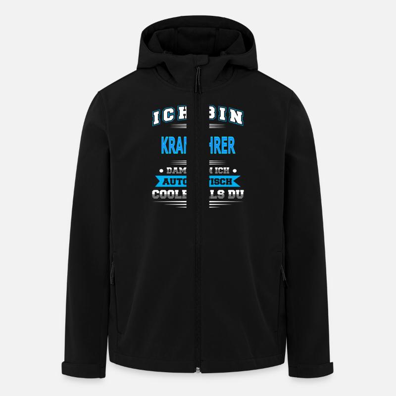 KRANFÜHRER - Recycelte Männer Softshell-Jacke von Stanley/Stella - Schwarz