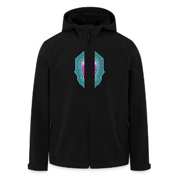 Hypnoskull - Men’s Recycled Softshell Jacket by Stanley/Stella - black - Front - AI Model Male 185 light (185cm)