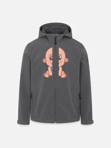 Baby lachend - Recycelte Männer Softshell-Jacke von Stanley/Stella - Schwarz