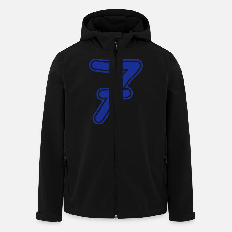 number_seven_1c - Veste softshell homme en polyester recyclé Stanley/Stella - noir