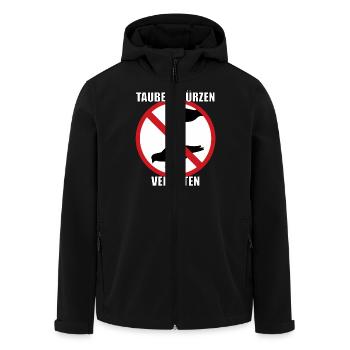 Tauben würzen verboten - Recycelte Männer Softshell-Jacke von Stanley/Stella - Schwarz - Vorne - AI Model Male 185 light (185cm)