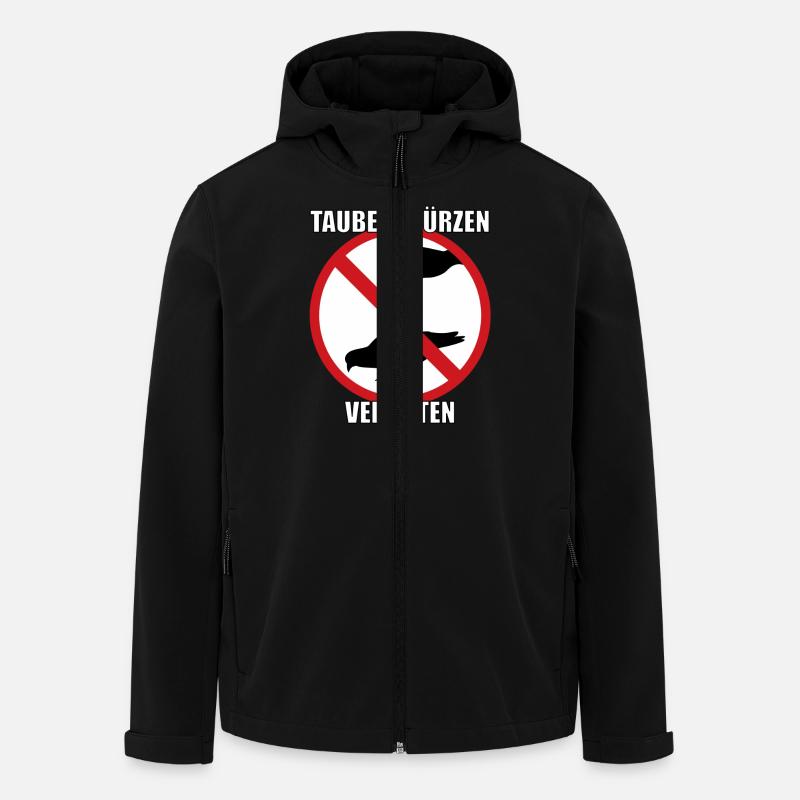 Tauben würzen verboten - Recycelte Männer Softshell-Jacke von Stanley/Stella - Schwarz