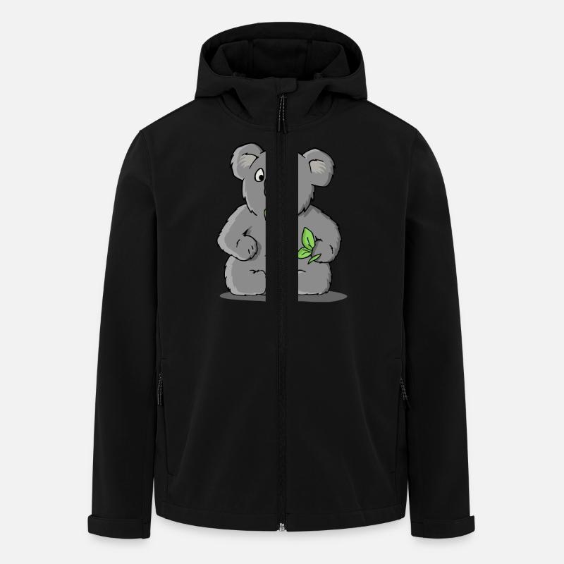 Erstaunter Koalabär - Men’s Recycled Softshell Jacket by Stanley/Stella - black