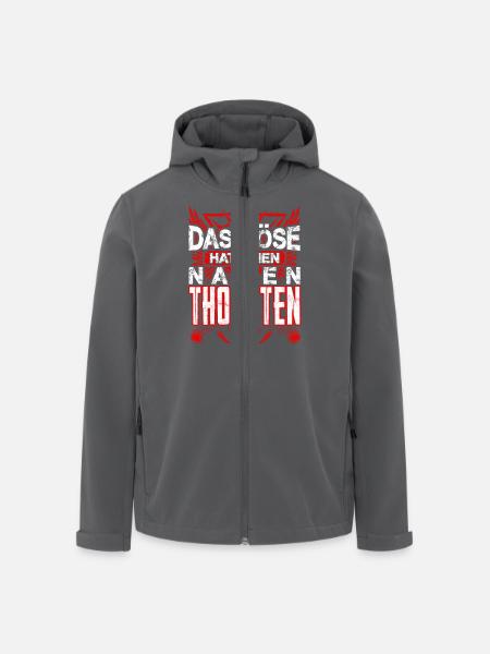 THORSTEN - Name - Recycelte Männer Softshell-Jacke von Stanley/Stella - Schwarz