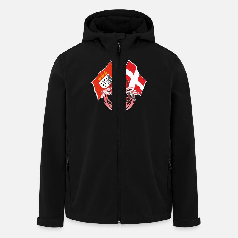 Cologne - montrer le drapeau - Veste softshell homme en polyester recyclé Stanley/Stella - noir