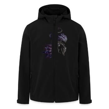 Schwarzer Drache - Recycelte Männer Softshell-Jacke von Stanley/Stella - Schwarz - Vorne - AI Model Male 185 light (185cm)
