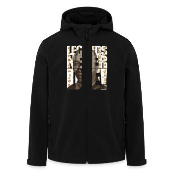 legends never die - Recycelte Männer Softshell-Jacke von Stanley/Stella - Schwarz - Vorne - AI Model Male 185 light (185cm)