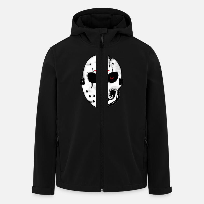Horror Hockey Mask - Men’s Recycled Softshell Jacket by Stanley/Stella - black